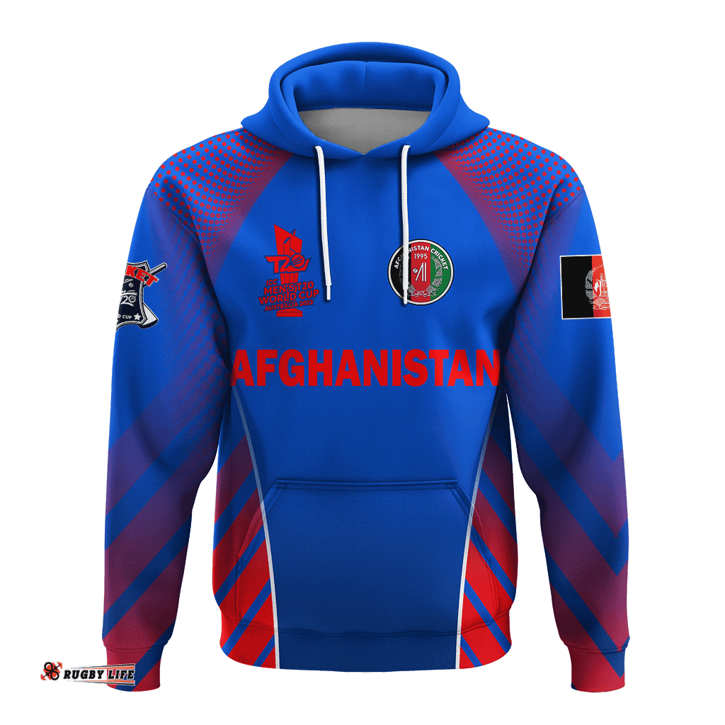 custom personalised afghanistan cricket t20 world cup mens hoodie