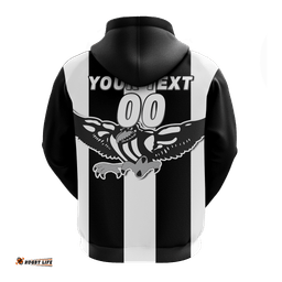 custom personalised magpies busselton football hoodie