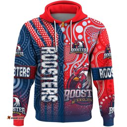 clothing sydney roosters sporty style zip hoodie
