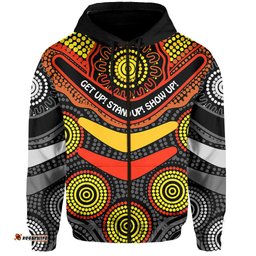 custom personalised naidoc week hoodie aboriginal get up stand up show up
