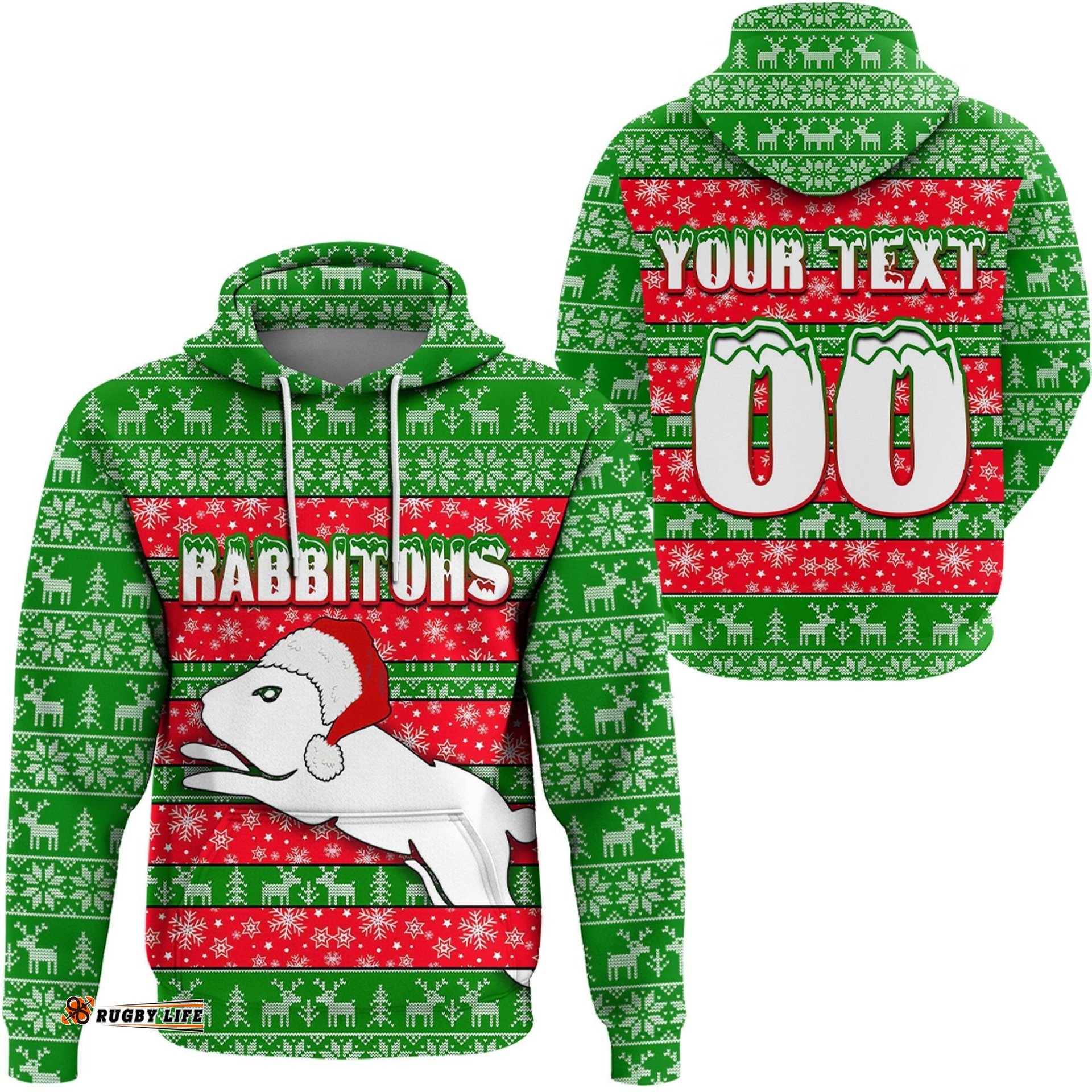 custom clothing south sydney rabbitohs aboriginal tattoo hoodie