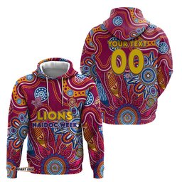 personalised crows naidoc week 2024 hoodie aussie aboriginal art