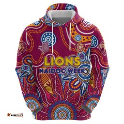 personalised crows naidoc week 2024 hoodie aussie aboriginal art