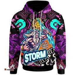 storm rugby naidoc hoodie custom storm thunder indigenous with torres strait islanders aboriginal culture rlt12