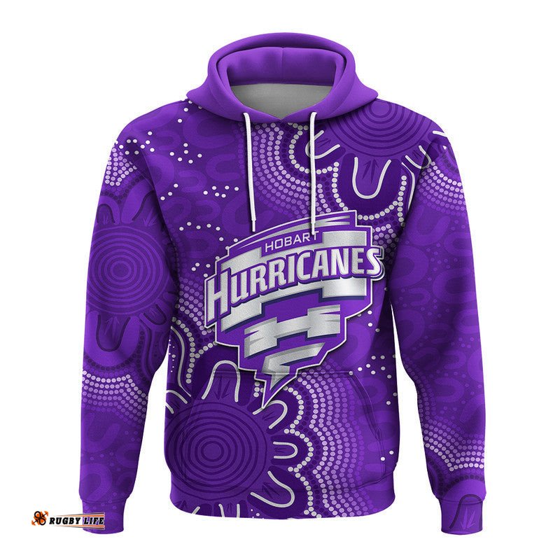 custom personalised and number hurricanes cricket hoodie aboriginal purple