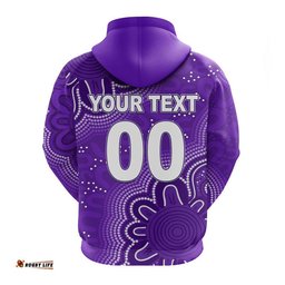 custom personalised and number hurricanes cricket hoodie aboriginal purple