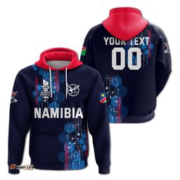 custom personalised namibia cricket eagles t20 world cup mens hoodie