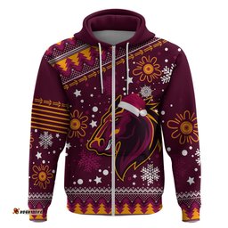 custom broncos rugby hoodie heart of all queenland christmas vibe unique