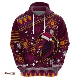 custom broncos rugby hoodie heart of all queenland christmas vibe unique