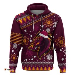 custom broncos rugby hoodie heart of all queenland christmas vibe unique