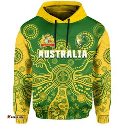 custom text and number cricket australia hoodie aussie indigenous special version 2