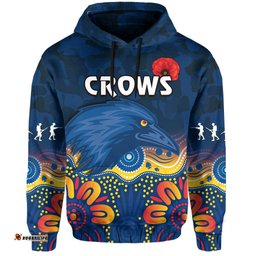 crows anzac hoodie adelaide football camouflage style
