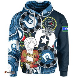 custom personalised blues australian football hoodie naidoc week lets fight together 03