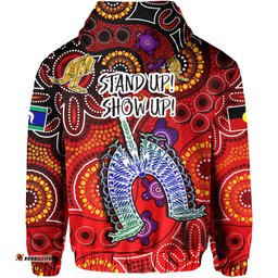 australia naidoc week hoodie australian aboriginal dhari kangaroo artsy style