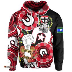 custom personalised saints australian football hoodie naidoc week lets fight together 06