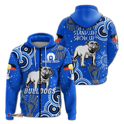 bulldogs rugby naidoc aboriginal hoodie