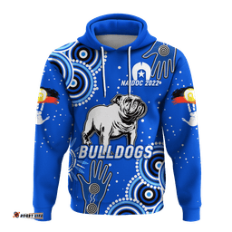 bulldogs rugby naidoc aboriginal hoodie