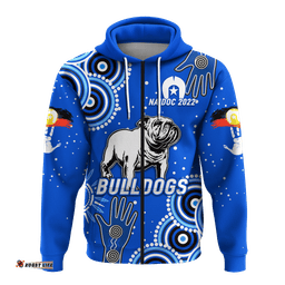 bulldogs rugby naidoc aboriginal hoodie