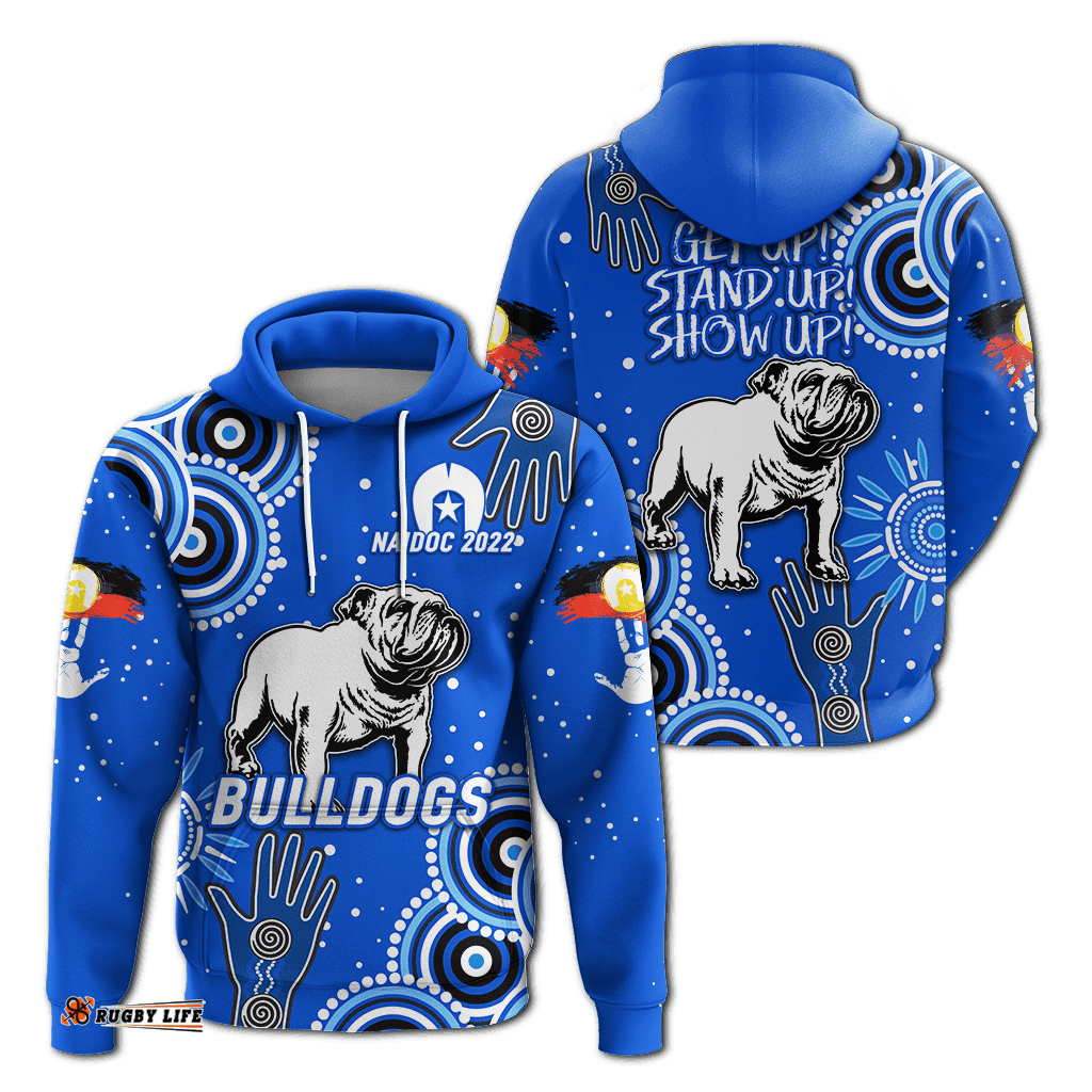 bulldogs rugby naidoc aboriginal hoodie