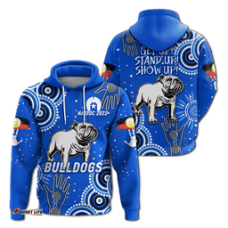 bulldogs rugby naidoc aboriginal hoodie