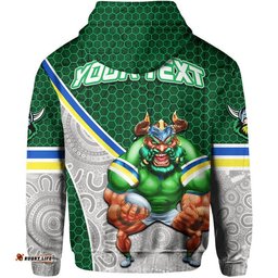 custom personalised raiders rugby hoodie mix aboriginal simple 09