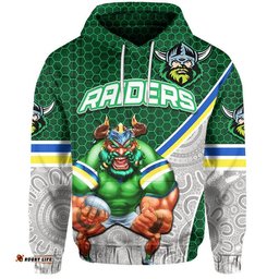 custom personalised raiders rugby hoodie mix aboriginal simple 09