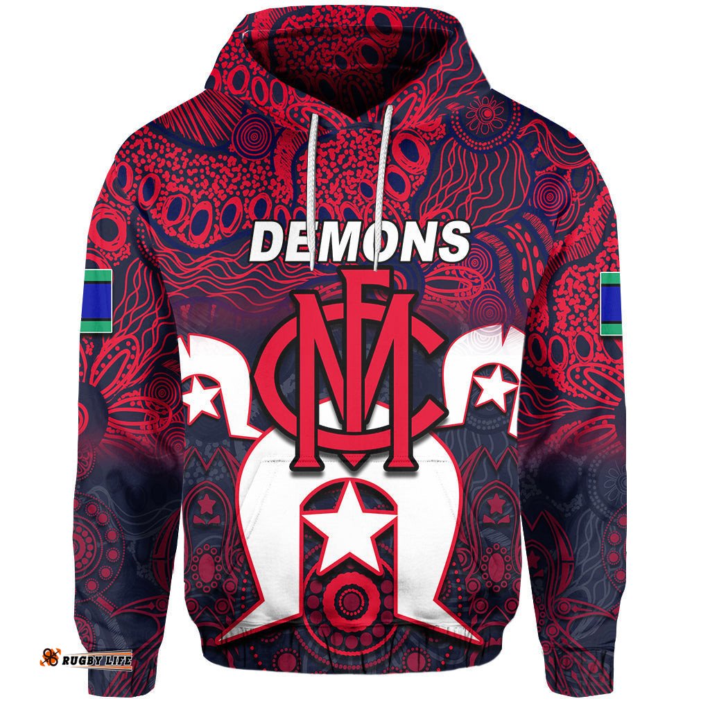 custom personalised demons australian football atorres strait islanders mix aboriginal hoodie 01