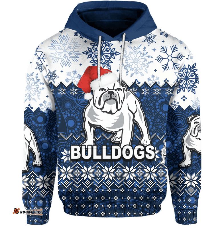 bulldogs rugby hoodie christmas