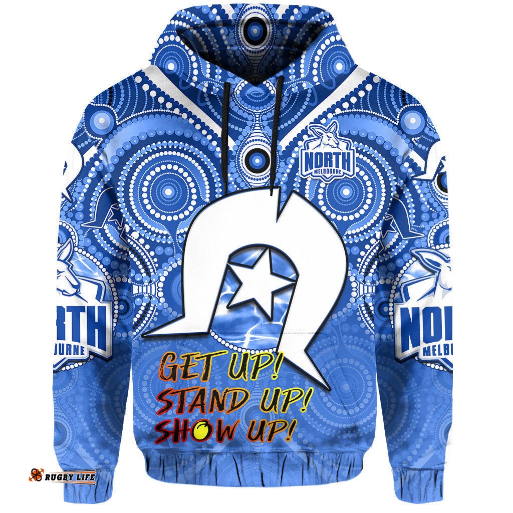 kangaroos football naidoc week hoodie north melbourne aboriginal dhari