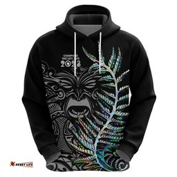 custom new zealand rugby hoodie nz black fern champions history with papua shell