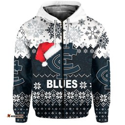 blues hoodie christmas