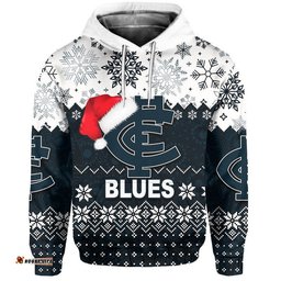 blues hoodie christmas
