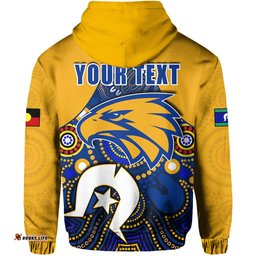 custom personalised eagles football naidoc hoodie west coast aboriginal