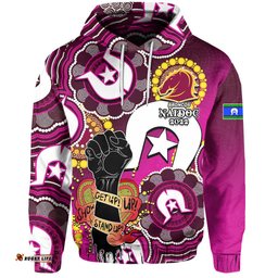 custom personalised broncos rugby naidoc week hoodie lets fight together no2 02