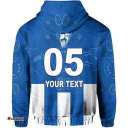 custom text and number kangaroos laramba roos hoodie football club
