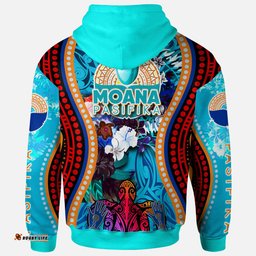 pasifika rugby aboriginal polynesian hoodie moana pasifika ocean humpback whale with rugby ball and blooming hibiscus