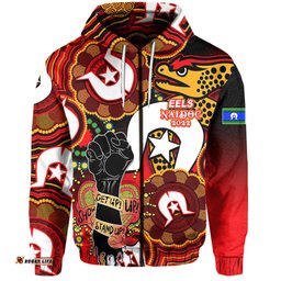 custom personalised eels rugby naidoc week hoodie lets fight together no2 05