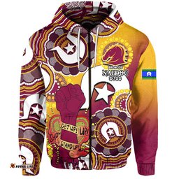 custom personalised broncos rugby naidoc week hoodie lets fight together no1 01