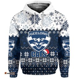 geelong cats hoodie christmas