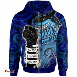 sharks custom hoodie naidoc week stronger sharks hoodie rlt12