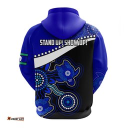 naidoc week hoodie torres strait islanders version blue aboriginal turtles