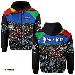 custom personalised naidoc week hoodie national aborigines and torres strait islander animals aboriginal