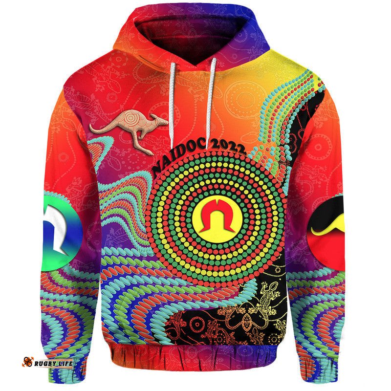 custom personalised australian naidoc week zip up and pullover hoodie indigenous style