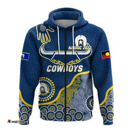 custom personalised cowboys rugby naidoc aboriginal hoodie