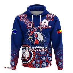 custom personalised roosters rugby naidoc aboriginal hoodie