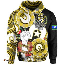 custom personalised richmond australian football hoodie naidoc week lets fight together 07