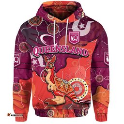queenslanders rugby zip up and pullover hoodie naidoc week aboriginal style