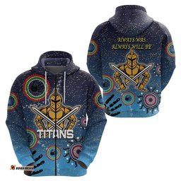 NAIDOC Titans Zip Hoodie Gold Coast Aboriginal