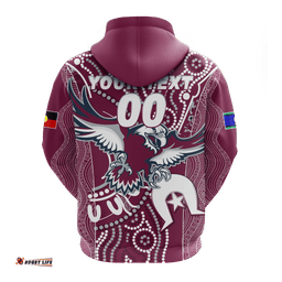 custom personalised sea eagles rugby naidoc aboriginal hoodie
