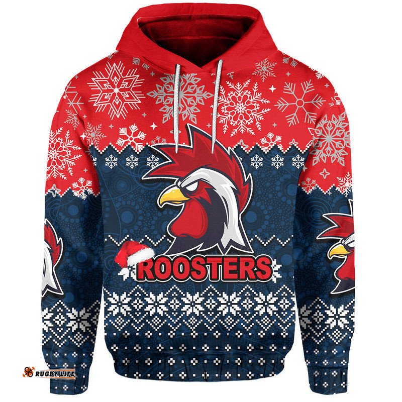 roosters rugby hoodie christmas